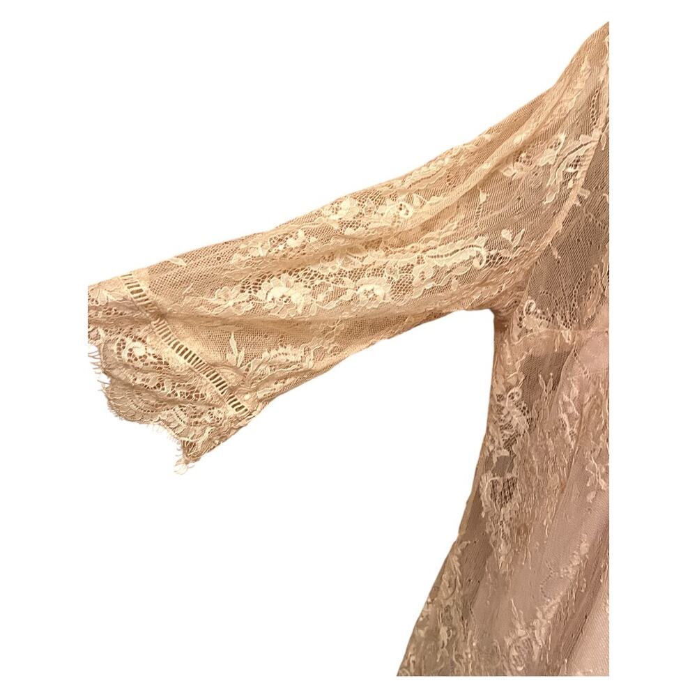 Ultra Pink Lace 3/4 Sleeve Blouse Size 1X - Picture 4 of 9